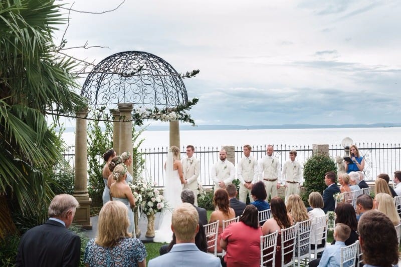wedding ceremonies featuring waterfront views bayside